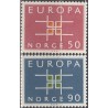 Norvegija 1963. CEPT: Stilizuotas kryžius iš U figūrų