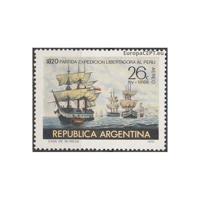 Argentina 1970. Sailing ships