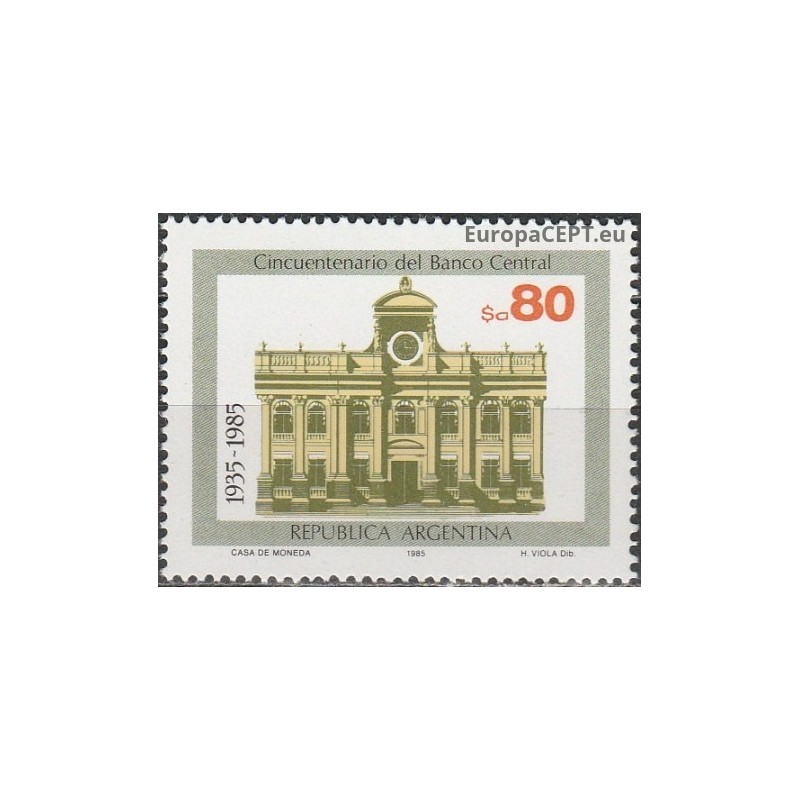 Argentina 1985. Central Bank anniversary