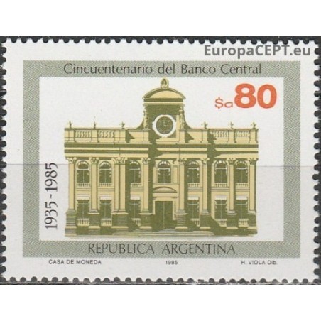 Argentina 1985. Central Bank anniversary