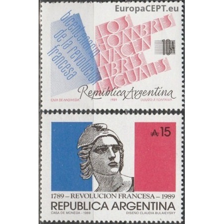 Argentina 1989. French Revolution anniversary