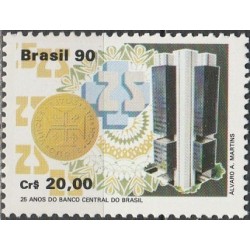 Brazil 1990. Bank & old coins