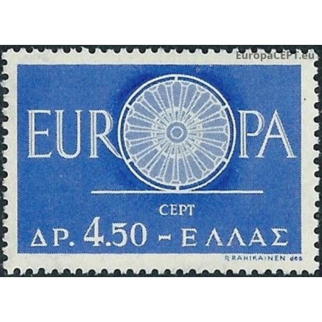 Graikija 1960. Stilizuotas pašto vežimo ratas su 19 stipinų