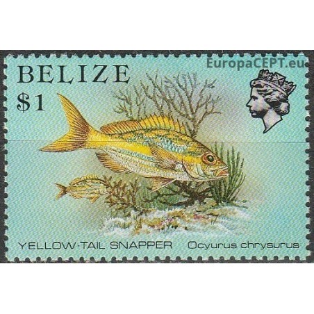 Belize 1984. Fishes (Yellow-Tail Snapper)