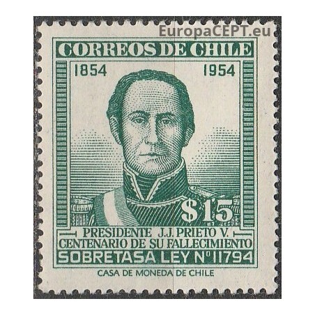 Chile 1957. President J.J. Prieto