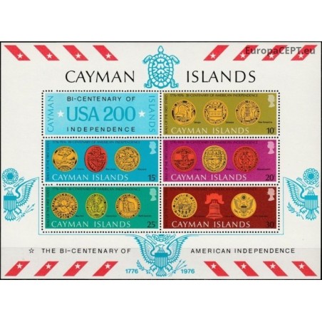 Cayman Islands 1976. American Revolution anniversary, Seals of US States