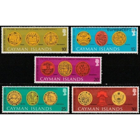 Cayman Islands 1976. US bi-centenary (States seals)