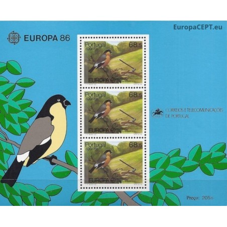 Azores 1986. Nature Conservation: Azores bullfinch