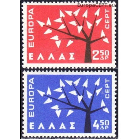 Greece 1962. CEPT: Stylised Tree with 19 Leaves