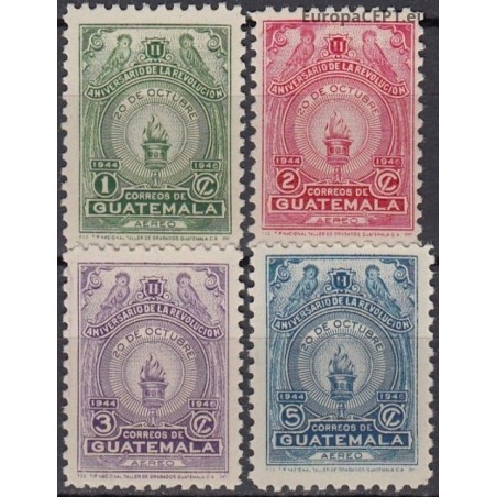 Guatemala 1947. Revolution anniversary