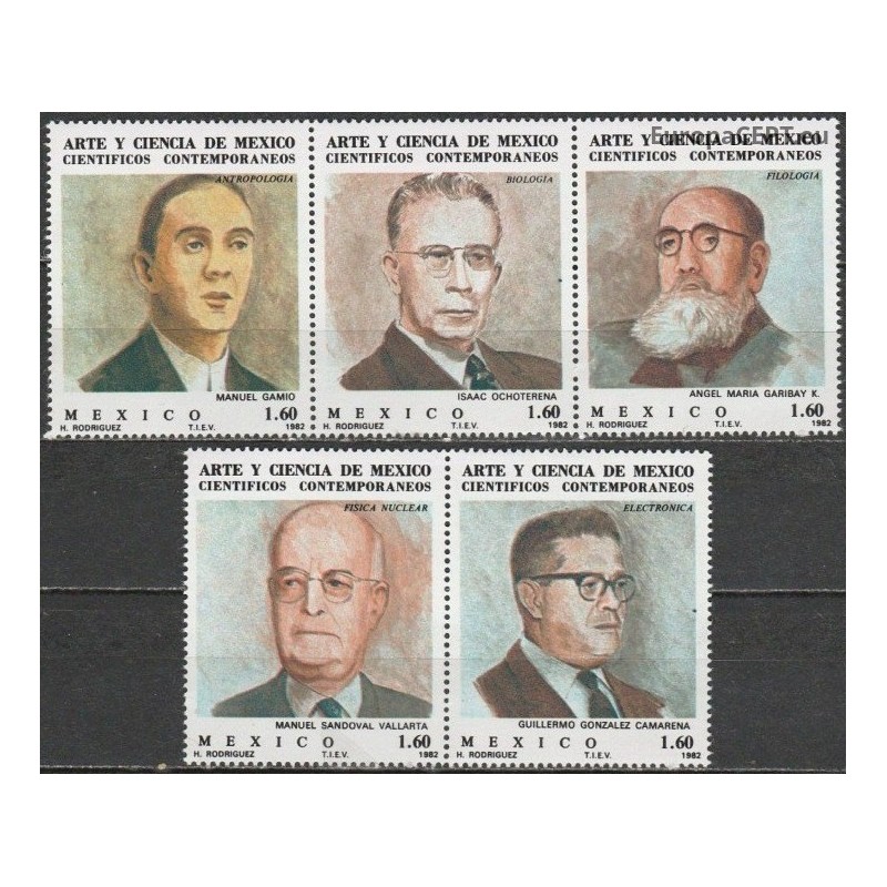 Mexico 1982. Famous scientists