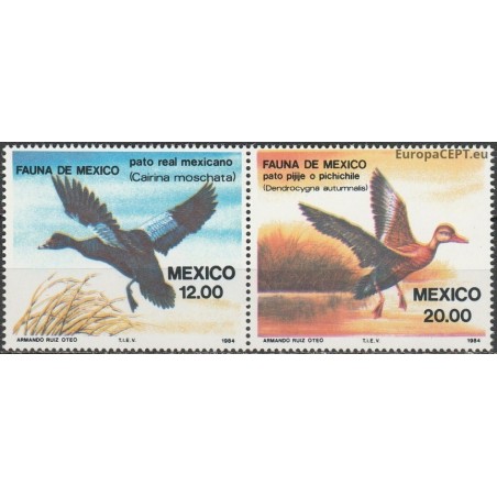 Mexico 1984. Mexican birds (ducks)