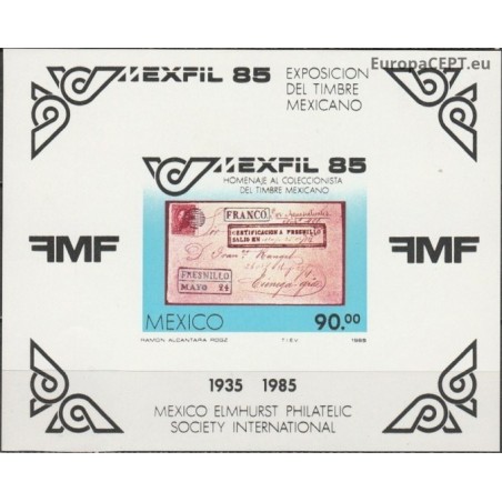 Mexico 1985. Philatelic exhibition MEXFIL