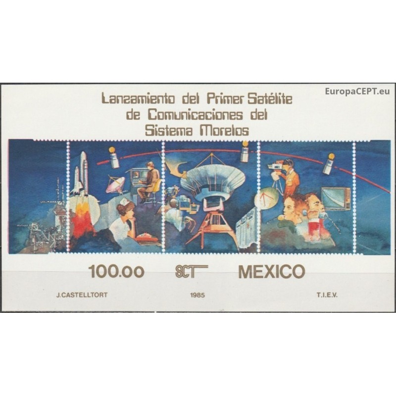 Mexico 1985. Artificial satellite Morelos
