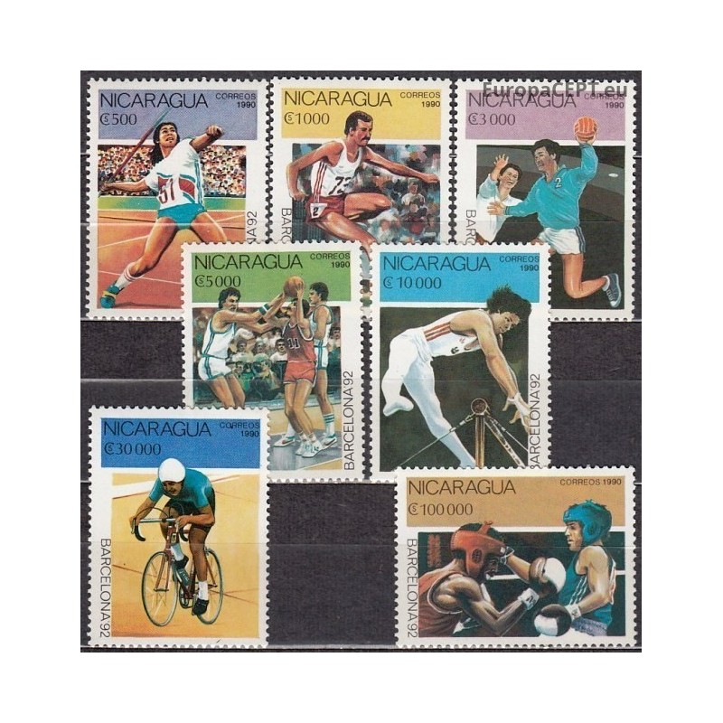 Nicaragua 1990. Summer Olympic Games Barcelona