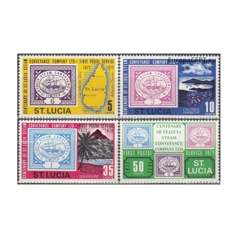 St.Lucia 1972. Stamps on stamps
