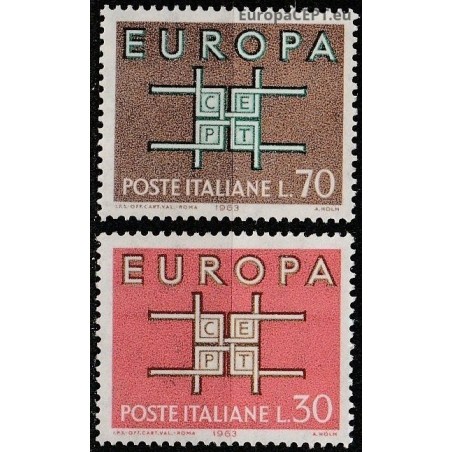 Italija 1963. CEPT: Stilizuotas kryžius iš U figūrų