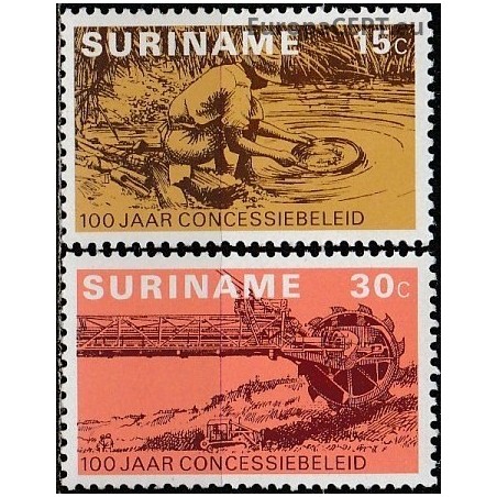 Surinam 1975. Gold mining