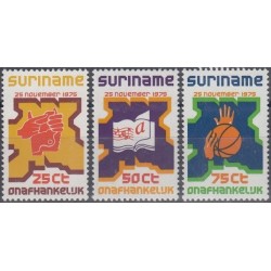 Surinam 1975. Independance (industry, education, sport)