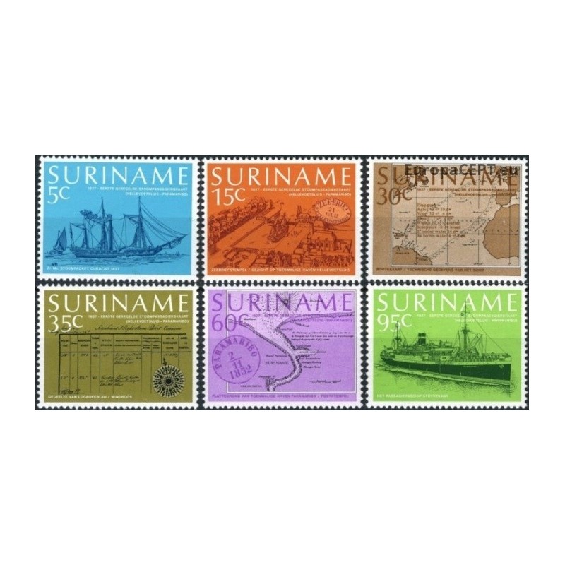 Surinam 1977. Ship transport
