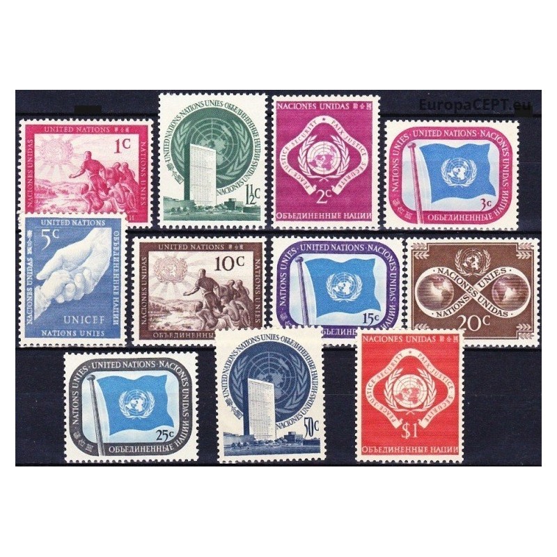 United Nations 1951. First United Nations Issue