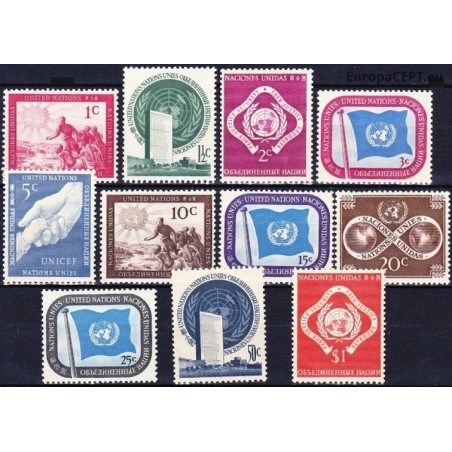 United Nations 1951. First United Nations Issue