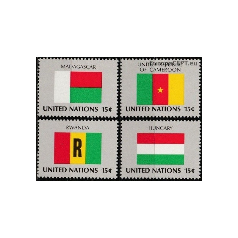 Jungtinės Tautos 1980. Nacionalinės vėliavos