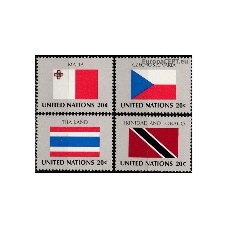 United Nations 1981. National flags