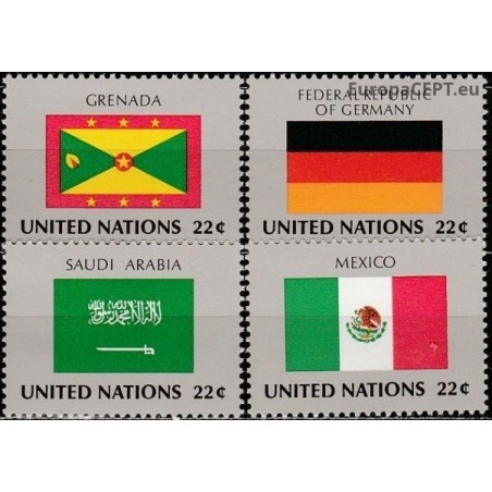 United Nations 1985. National flags