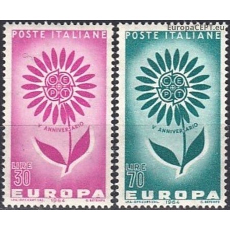Italija 1964. CEPT: Stilizuota gėlė su 22 žiedlapiais