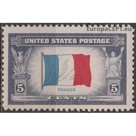 United States 1943. National flags (France)