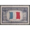 United States 1943. National flags (France)