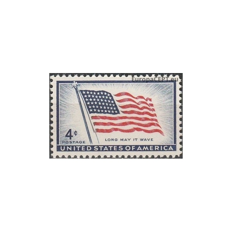 JAV 1957. Nacionalinei vėliavai 100 metų