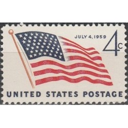 United States 1959. New flag