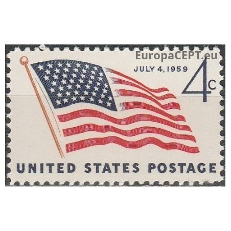 United States 1959. New flag