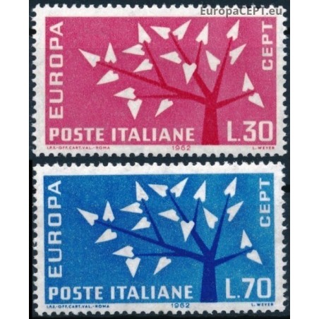 Italija 1962. CEPT: Stilizuotas medis su 19 lapelių