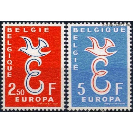 Belgija 1958. Europos pašto tarnybų bendradarbiavimas