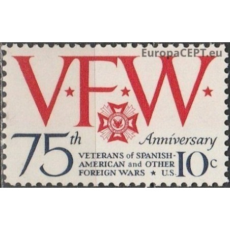 United States 1974. Veterans of foreign wars