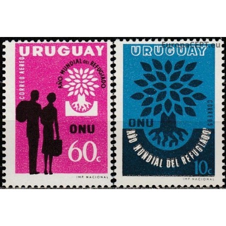 Uruguay 1960. World Refugee Year