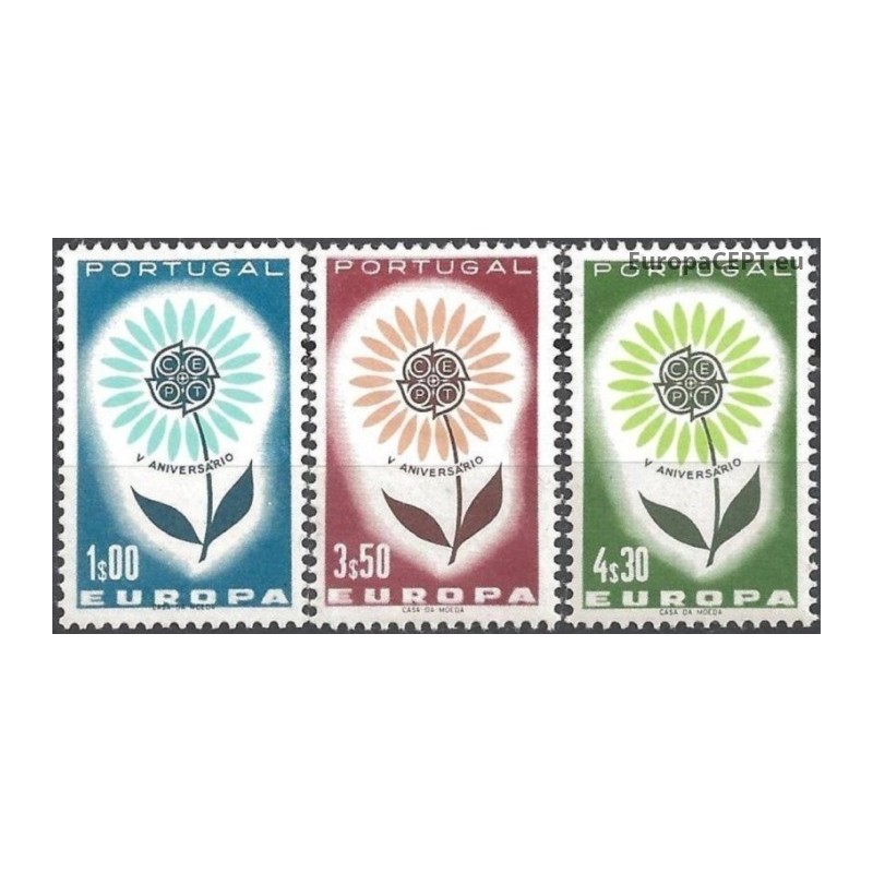 Portugalija 1964. CEPT: Stilizuota gėlė su 22 žiedlapiais