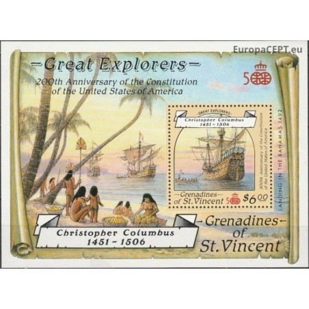 St.Vincent and Grenadines 1988. Geographical explorations