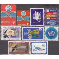 United Nations 1961-1969. Set of 9 stamps