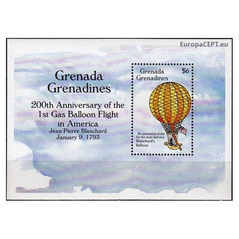 Grenada Grenadines 1993. History of aviation