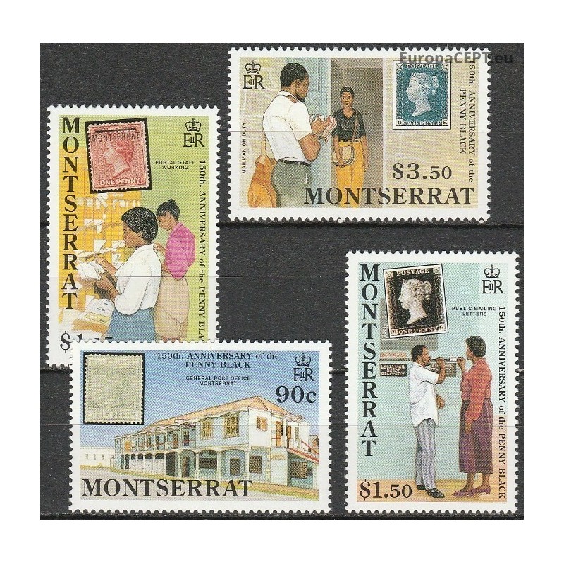 Montserrat 1990. Stamps on stamps