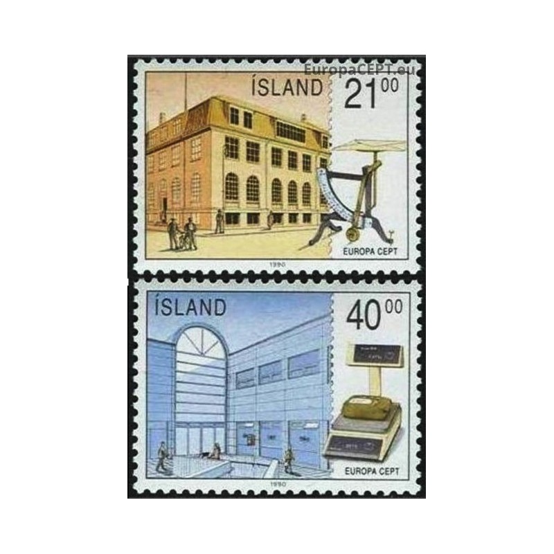 Islandija 1990. Pašto pastatai