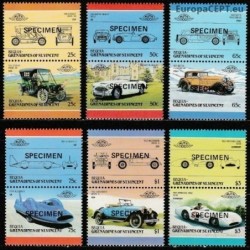 Bequia (Saint Vincent) 1986. Vintage cars (specimens)
 Set-Incomplete