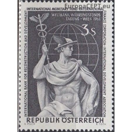 Austrija 1961. Finansų institucijų kongresas (Romėnų Prekybos dievas Merkurijus)