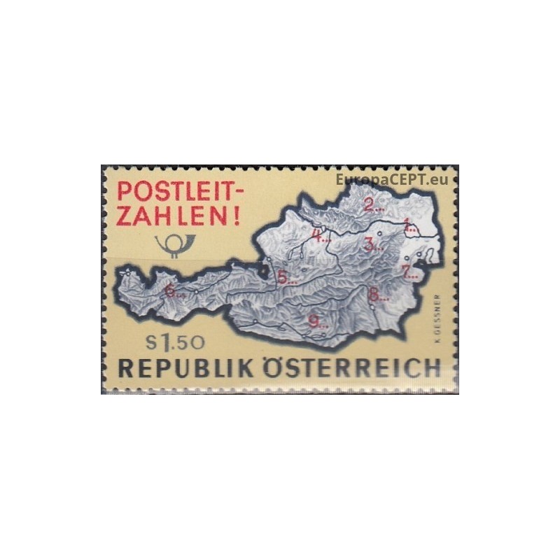 Austrija 1966. Pašto kodai