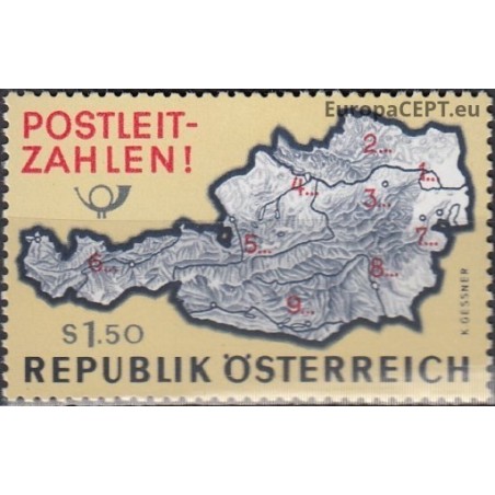 Austria 1966. Post codes